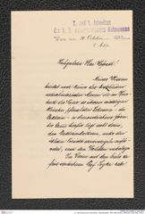 k.k. naturhistorisches Hofmuseum, Intendanzakten 1885-1896 (Hauer), Aktenzahl Z.622/1892, Seite 1